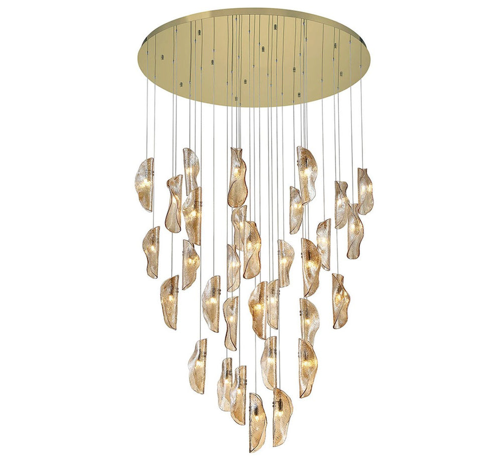 Lib & Co. Canada - LED Chandelier - Sorrento - Gold- Union Lighting Luminaires Decor