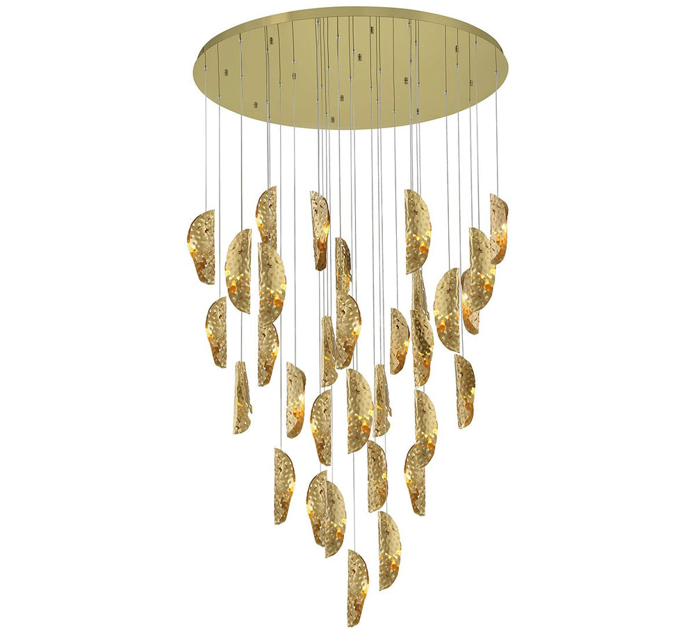 Lib & Co. Canada - LED Chandelier - Sorrento - Gold- Union Lighting Luminaires Decor