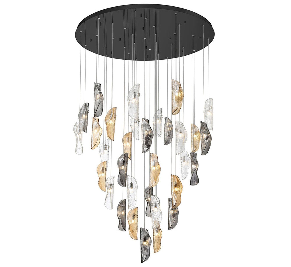 Lib & Co. Canada - LED Chandelier - Sorrento - Black- Union Lighting Luminaires Decor