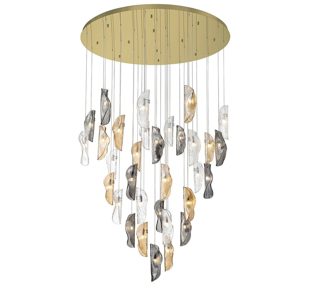 Lib & Co. Canada - LED Chandelier - Sorrento - Gold- Union Lighting Luminaires Decor