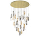 Lib & Co. Canada - LED Chandelier - Sorrento - Gold- Union Lighting Luminaires Decor