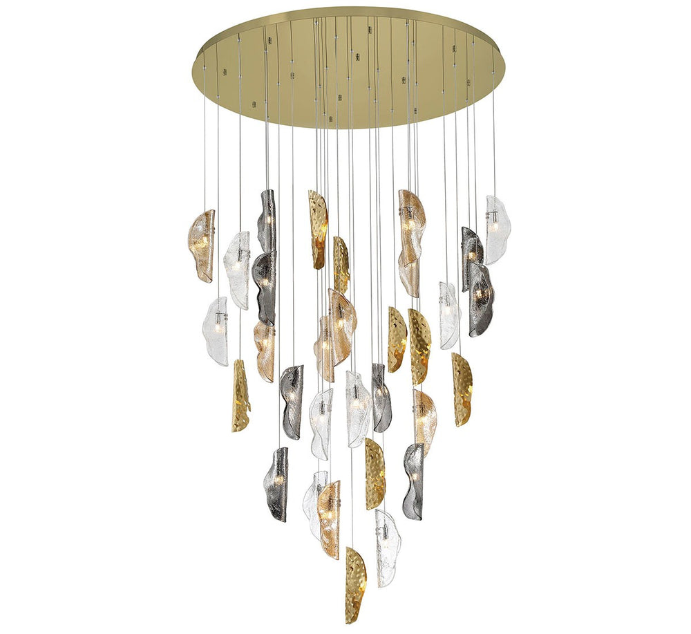 Lib & Co. Canada - LED Chandelier - Sorrento - Gold- Union Lighting Luminaires Decor