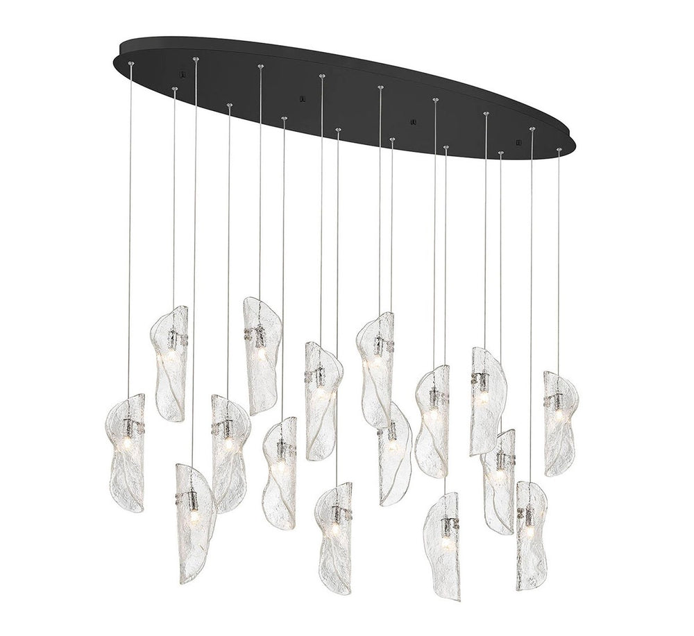 Lib & Co. Canada - LED Chandelier - Sorrento - Black- Union Lighting Luminaires Decor