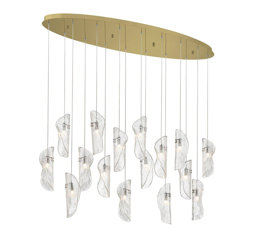 Lib & Co. Canada - LED Chandelier - Sorrento - Gold- Union Lighting Luminaires Decor