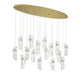 Lib & Co. Canada - LED Chandelier - Sorrento - Gold- Union Lighting Luminaires Decor
