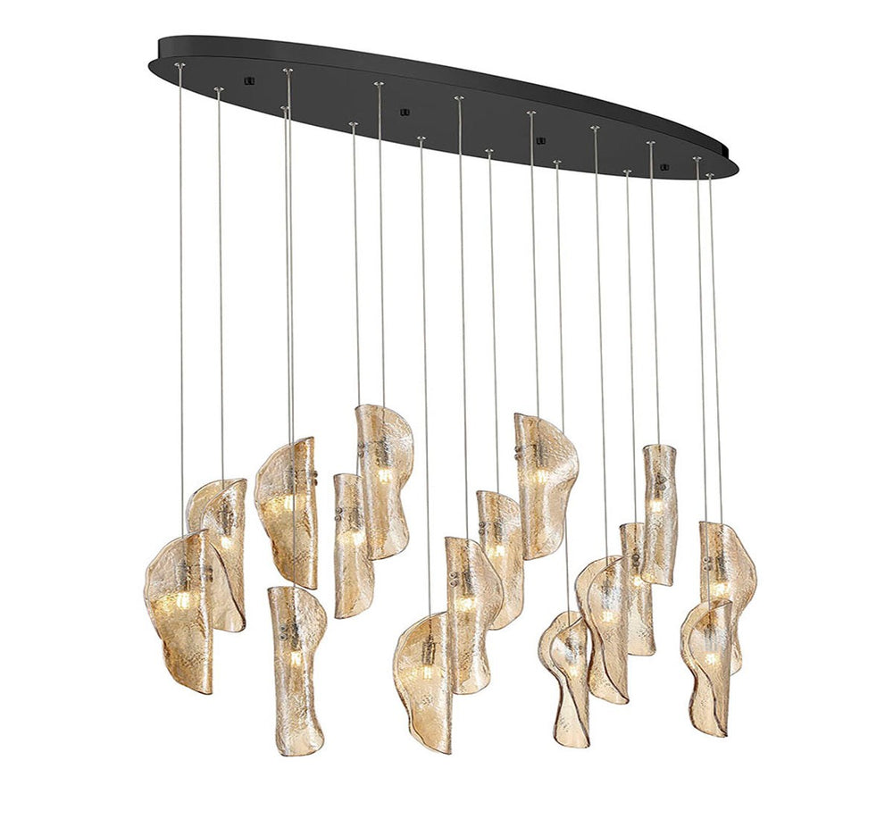 Lib & Co. Canada - LED Chandelier - Sorrento - Black- Union Lighting Luminaires Decor