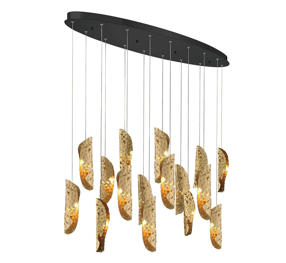 Lib & Co. Canada - LED Chandelier - Sorrento - Black- Union Lighting Luminaires Decor