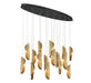 Lib & Co. Canada - LED Chandelier - Sorrento - Black- Union Lighting Luminaires Decor