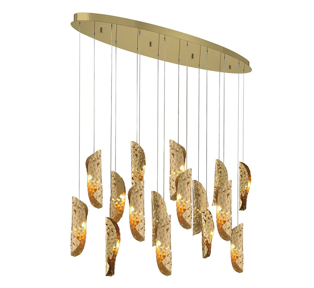 Lib & Co. Canada - LED Chandelier - Sorrento - Gold- Union Lighting Luminaires Decor