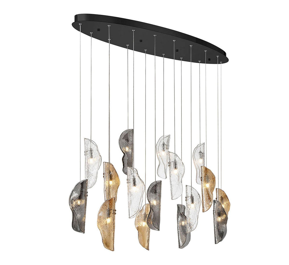 Lib & Co. Canada - LED Chandelier - Sorrento - Black- Union Lighting Luminaires Decor