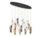 Lib & Co. Canada - LED Chandelier - Sorrento - Black- Union Lighting Luminaires Decor