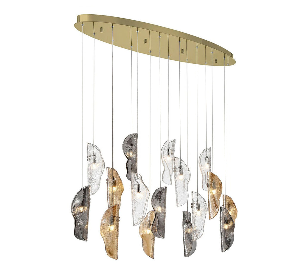 Lib & Co. Canada - LED Chandelier - Sorrento - Gold- Union Lighting Luminaires Decor