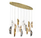 Lib & Co. Canada - LED Chandelier - Sorrento - Gold- Union Lighting Luminaires Decor