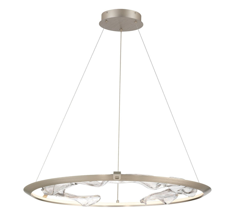 Lib & Co. Canada - LED Chandelier - Nettuno - Metallic Brushed Champagne- Union Lighting Luminaires Decor