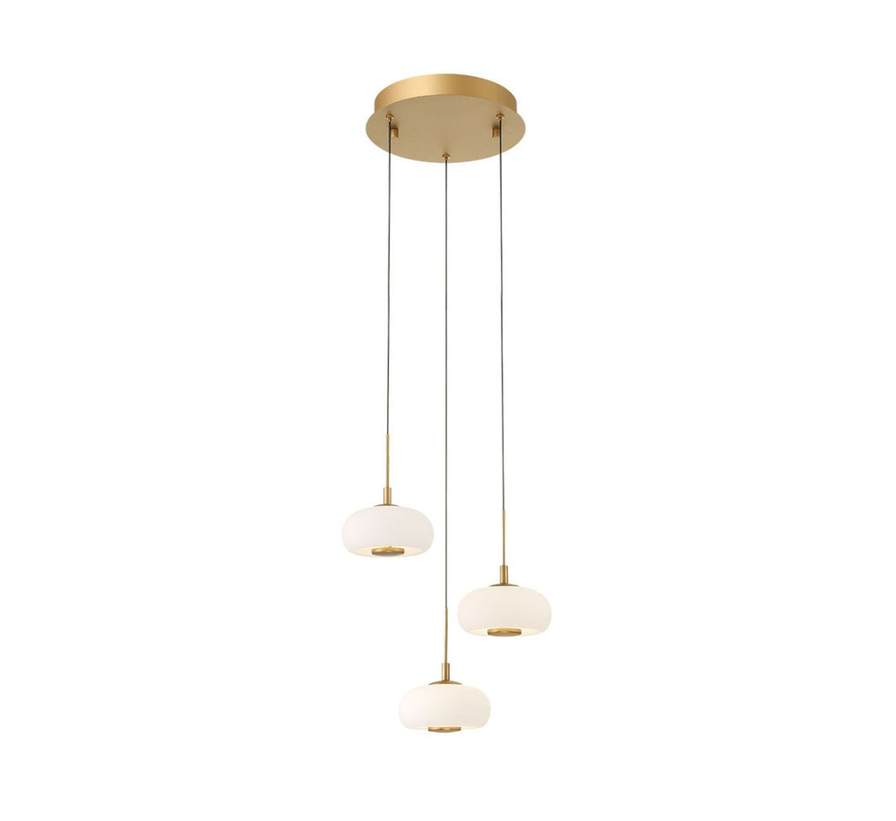 Lib & Co. Canada - LED Pendant - Adelfia - Antique Brass- Union Lighting Luminaires Decor