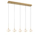 Lib & Co. Canada - LED Chandelier - Adelfia - Antique Brass- Union Lighting Luminaires Decor