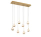 Lib & Co. Canada - LED Chandelier - Baveno - Painted Antique Brass- Union Lighting Luminaires Decor