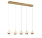 Lib & Co. Canada - LED Chandelier - Baveno - Painted Antique Brass- Union Lighting Luminaires Decor