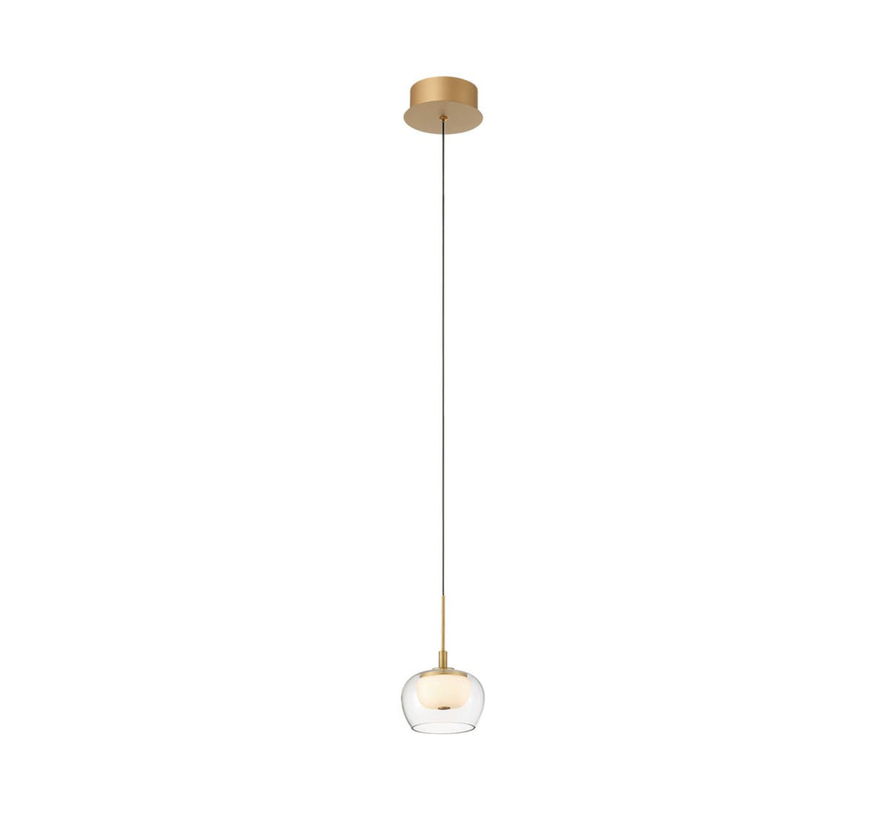 Lib & Co. Canada - LED Pendant - Manarola - Painted Antique Brass- Union Lighting Luminaires Decor