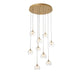 Lib & Co. Canada - LED Chandelier - Manarola - Painted Antique Brass- Union Lighting Luminaires Decor
