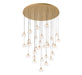 Lib & Co. Canada - LED Chandelier - Manarola - Painted Antique Brass- Union Lighting Luminaires Decor