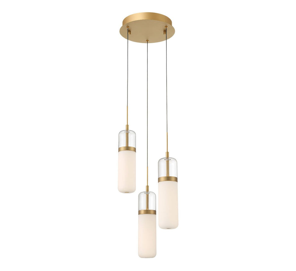 Lib & Co. Canada - LED Pendant - Verona - Painted Antique Brass- Union Lighting Luminaires Decor