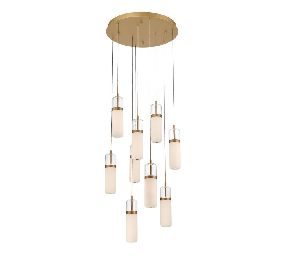 Lib & Co. Canada - LED Chandelier - Verona - Painted Antique Brass- Union Lighting Luminaires Decor