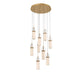 Lib & Co. Canada - LED Chandelier - Verona - Painted Antique Brass- Union Lighting Luminaires Decor