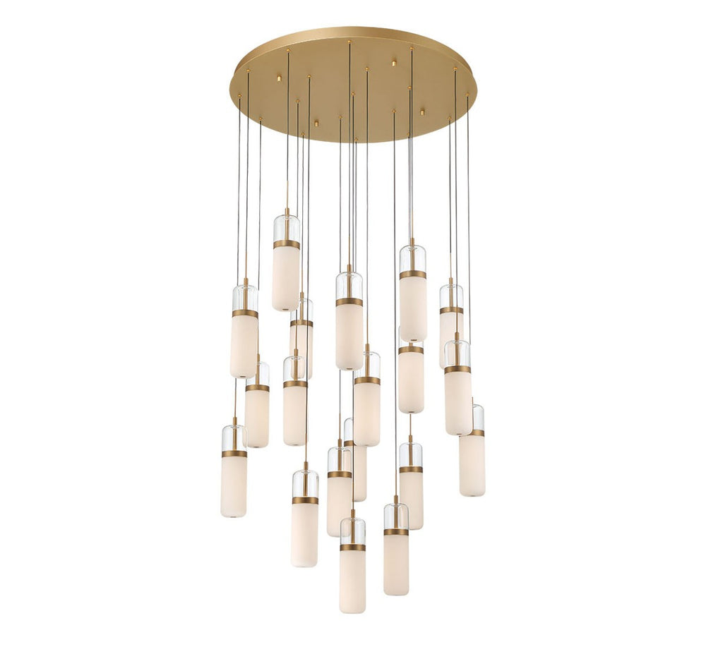 Lib & Co. Canada - LED Chandelier - Verona - Painted Antique Brass- Union Lighting Luminaires Decor