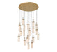 Lib & Co. Canada - LED Chandelier - Verona - Painted Antique Brass- Union Lighting Luminaires Decor