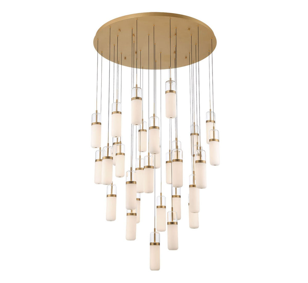 Lib & Co. Canada - LED Chandelier - Verona - Painted Antique Brass- Union Lighting Luminaires Decor