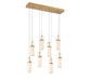Lib & Co. Canada - LED Chandelier - Verona - Painted Antique Brass- Union Lighting Luminaires Decor