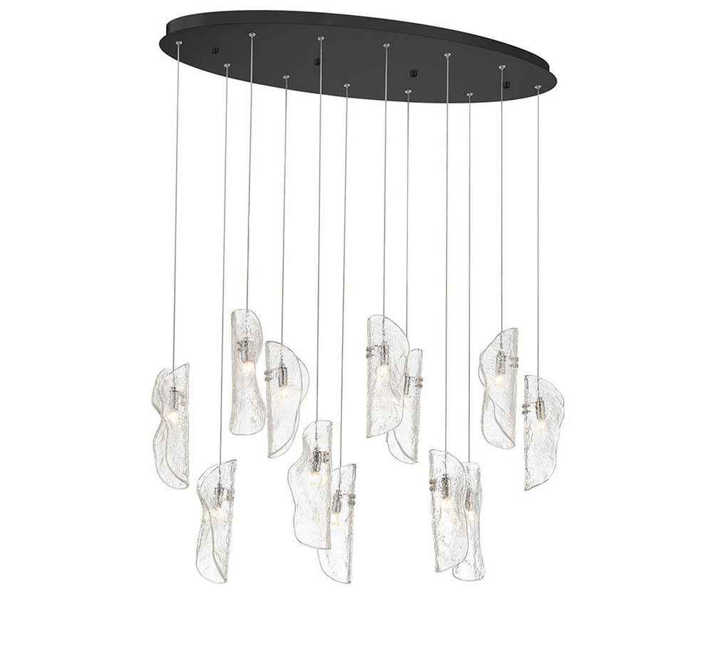 Lib & Co. Canada - LED Chandelier - Sorrento - Black- Union Lighting Luminaires Decor