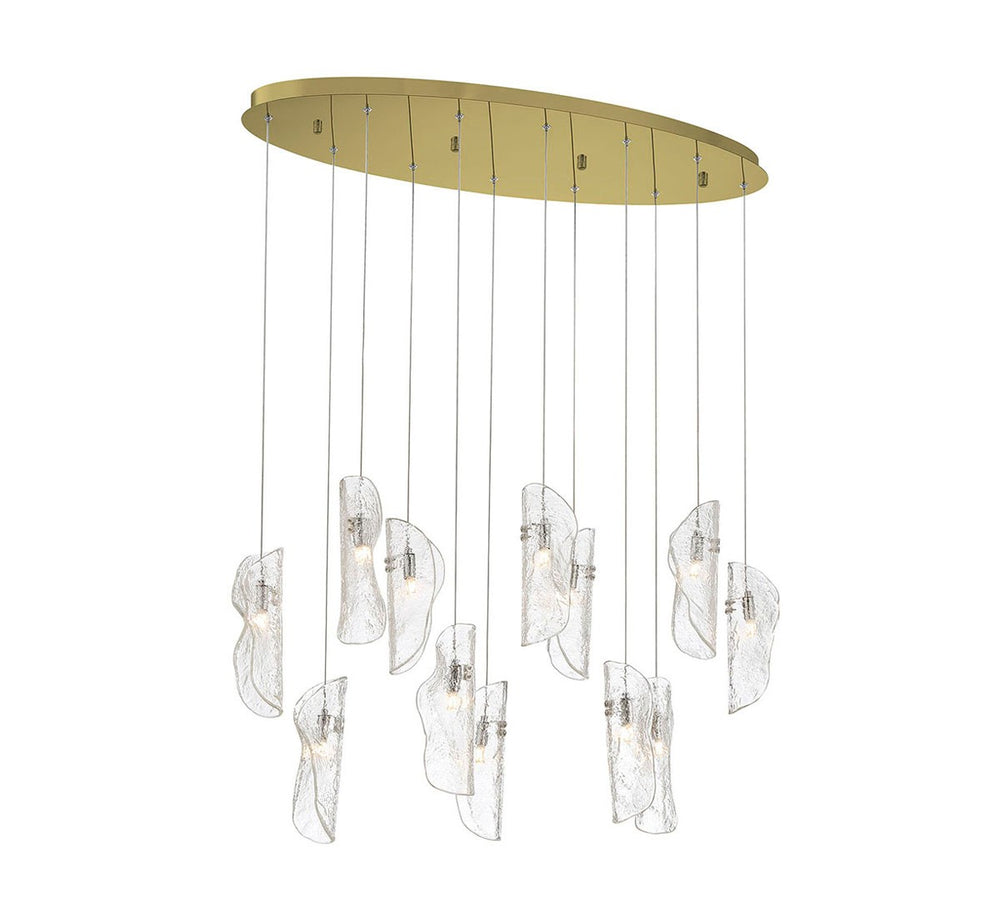 Lib & Co. Canada - LED Chandelier - Sorrento - Gold- Union Lighting Luminaires Decor