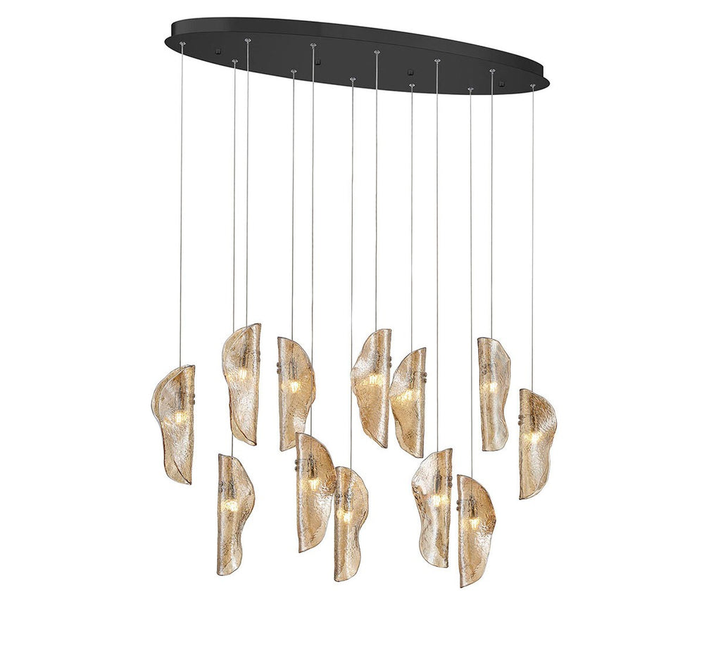 Lib & Co. Canada - LED Chandelier - Sorrento - Black- Union Lighting Luminaires Decor