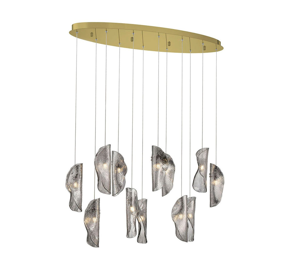 Lib & Co. Canada - LED Chandelier - Sorrento - Gold- Union Lighting Luminaires Decor