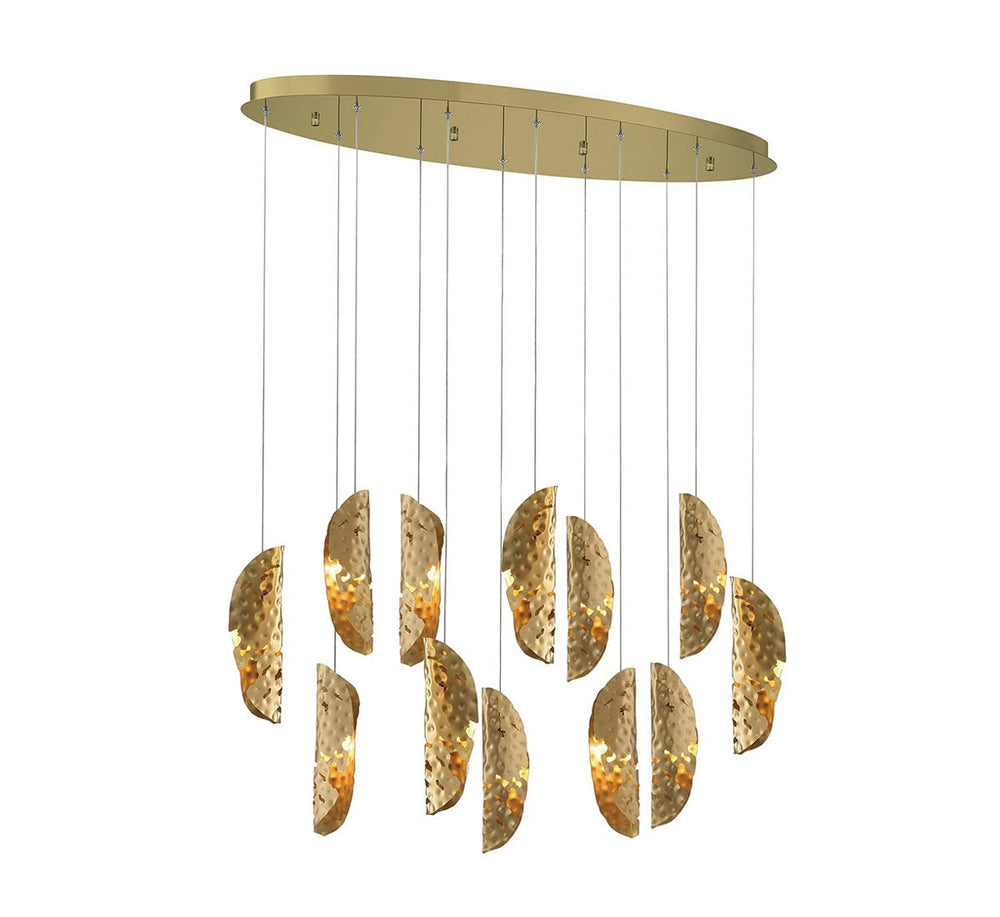 Lib & Co. Canada - LED Chandelier - Sorrento - Gold- Union Lighting Luminaires Decor