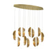 Lib & Co. Canada - LED Chandelier - Sorrento - Gold- Union Lighting Luminaires Decor