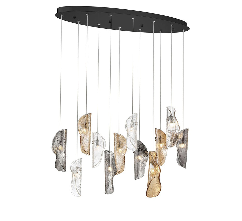 Lib & Co. Canada - LED Chandelier - Sorrento - Black- Union Lighting Luminaires Decor