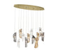 Lib & Co. Canada - LED Chandelier - Sorrento - Gold- Union Lighting Luminaires Decor