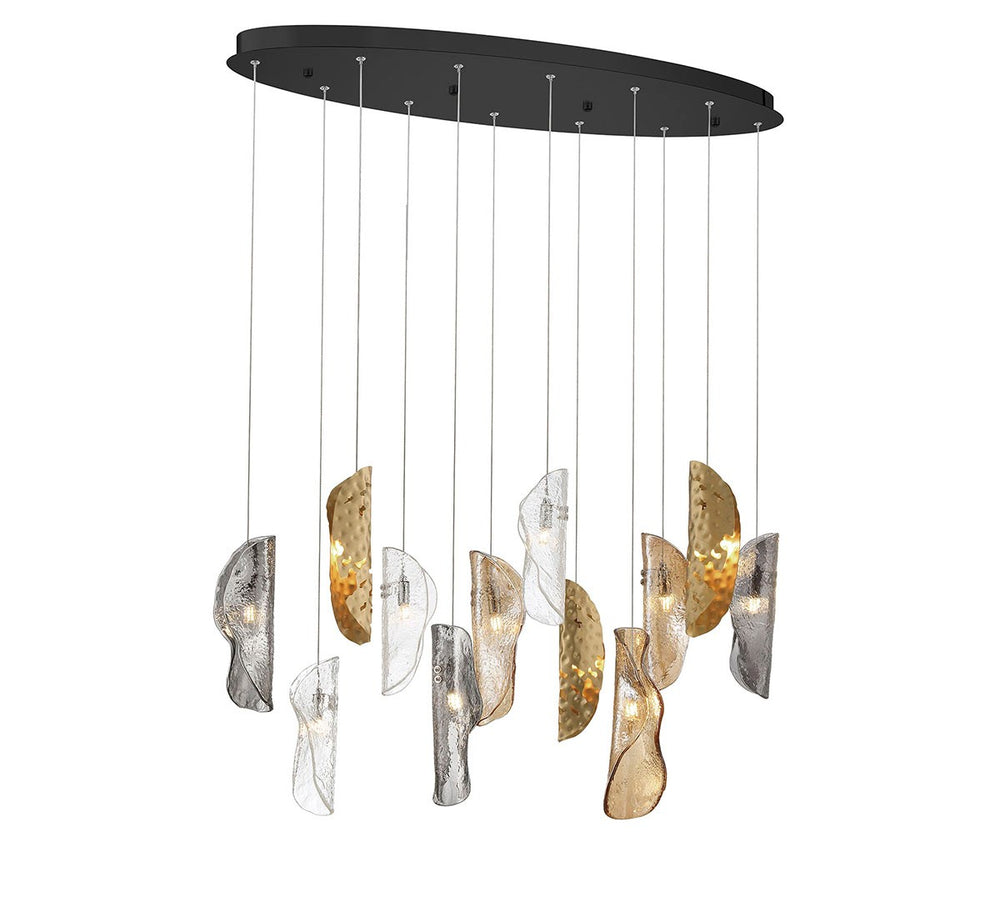 Lib & Co. Canada - LED Chandelier - Sorrento - Black- Union Lighting Luminaires Decor