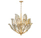 Lib & Co. Canada - 12 Light Chandelier - Brindisi - Gold Leaf- Union Lighting Luminaires Decor