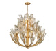 Lib & Co. Canada - 20 Light Chandelier - Brindisi - Gold Leaf- Union Lighting Luminaires Decor