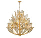 Lib & Co. Canada - 32 Light Chandelier - Brindisi - Gold Leaf- Union Lighting Luminaires Decor