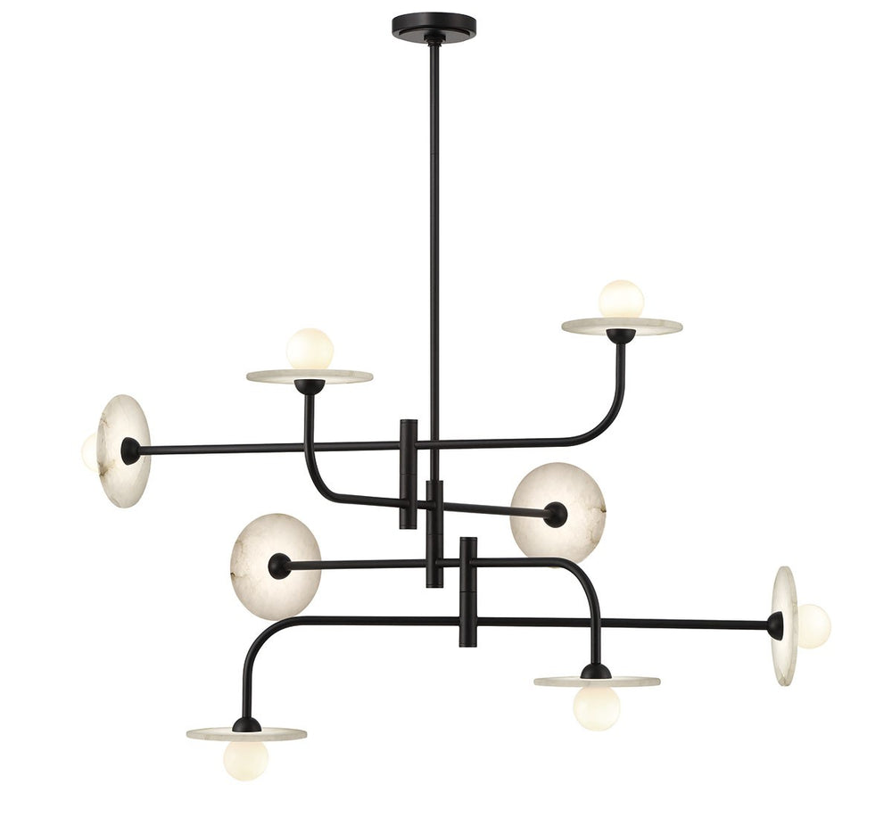 Lib & Co. Canada - LED Chandelier - Teramo - Matte black- Union Lighting Luminaires Decor