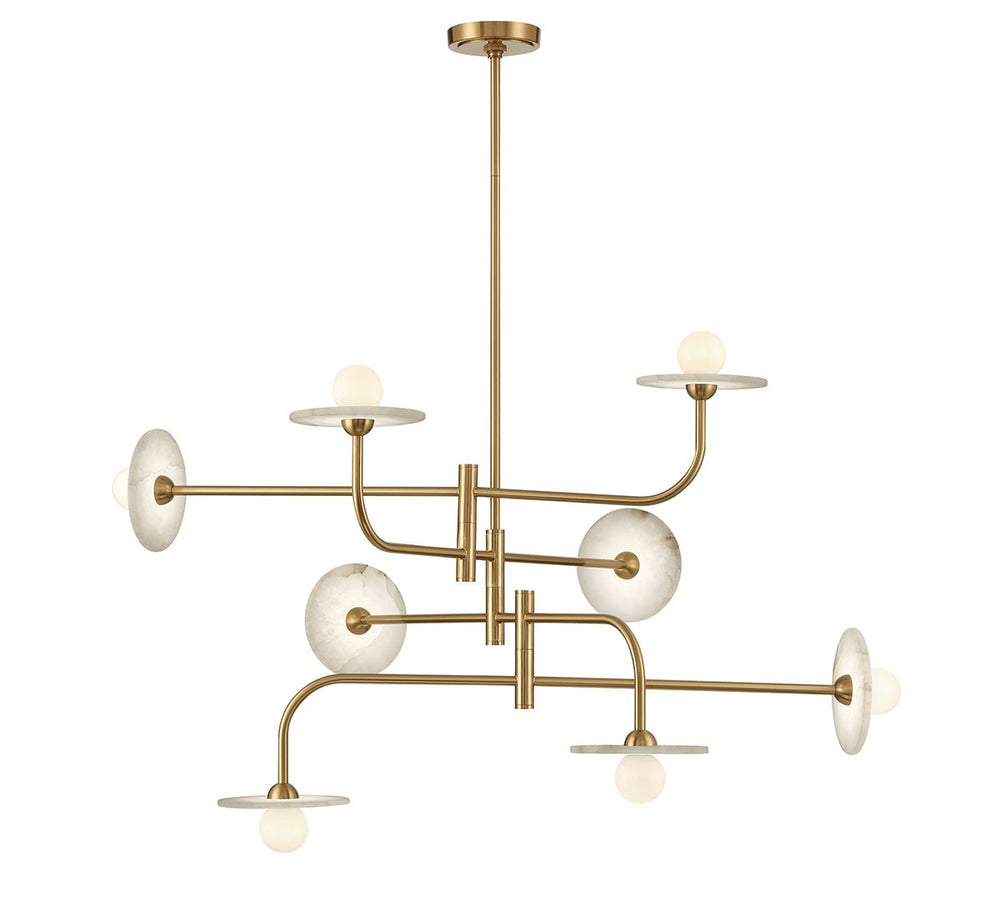 Lib & Co. Canada - LED Chandelier - Teramo - Brushed Brass- Union Lighting Luminaires Decor