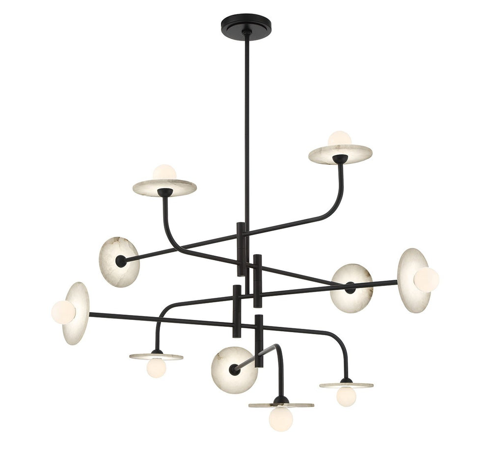 Lib & Co. Canada - LED Chandelier - Teramo - Matte black- Union Lighting Luminaires Decor