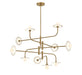 Lib & Co. Canada - LED Chandelier - Teramo - Brushed Brass- Union Lighting Luminaires Decor