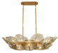 Lib & Co. Canada - 14 Light Island Chandelier - Corato - Brushed Brass- Union Lighting Luminaires Decor