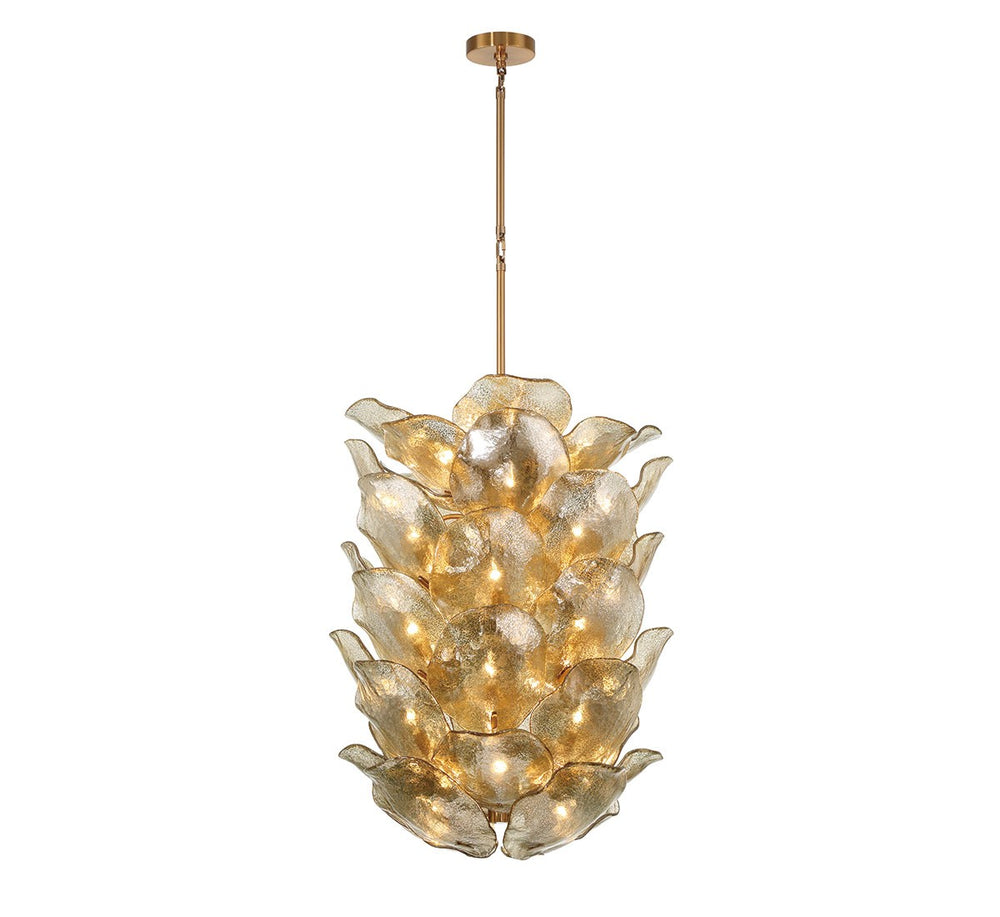 Lib & Co. Canada - 40 Light Chandelier - Corato - Brushed Brass- Union Lighting Luminaires Decor